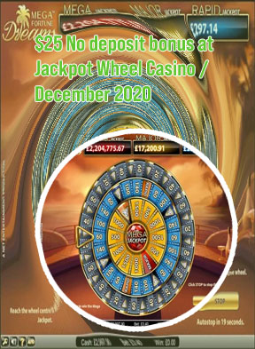Jackpot wheel casino bonus